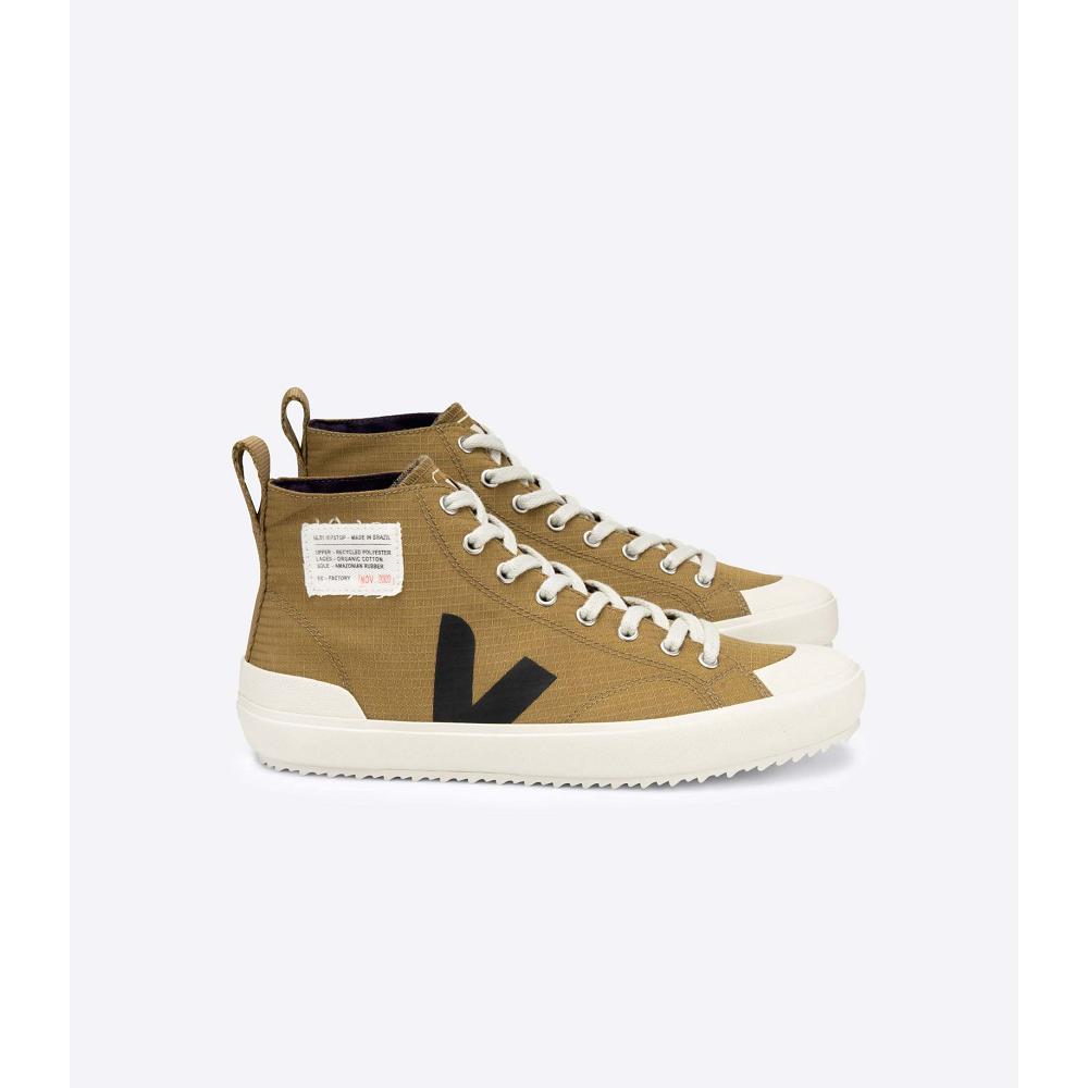 Veja NOVA HL RIPSTOP Men\'s High Tops Khaki | NZ 100JPQ